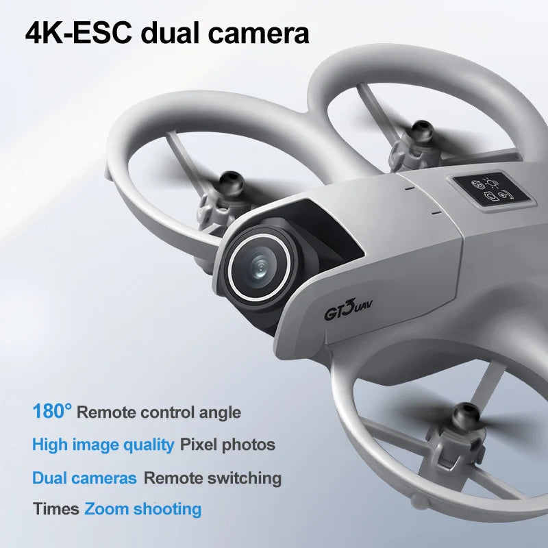 NEW Drones GT3 GPS 8K Professional HD 180° Dual Cameras 5G WIFI Brushless Motors Obstacle Avoidance FPV Foldable Quadcopter Toys